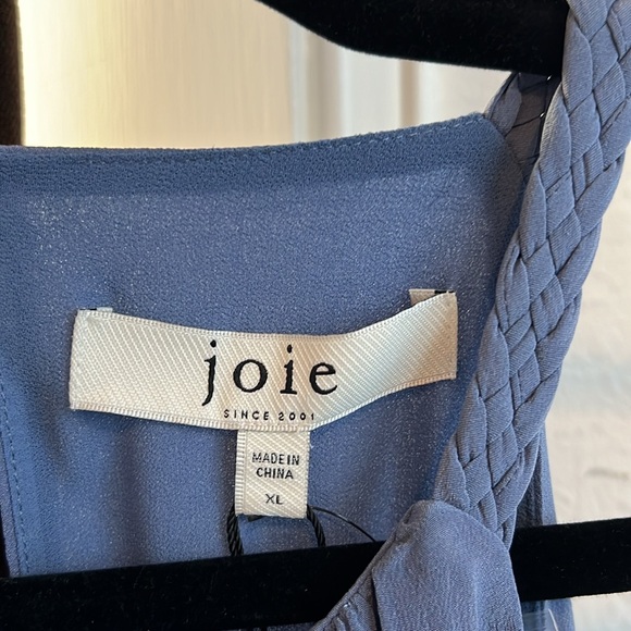 Joie Ora Silk Midi Halter Dress (bijou blue) - size XL - NWT - Picture 5 of 7